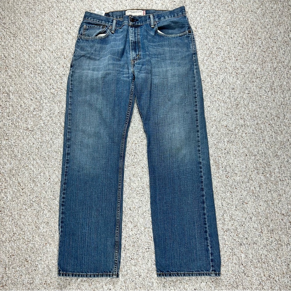 Levi's 505 Jeans 34x30 Men's Blue Regular Fit Straight Leg Denim Casual Modern